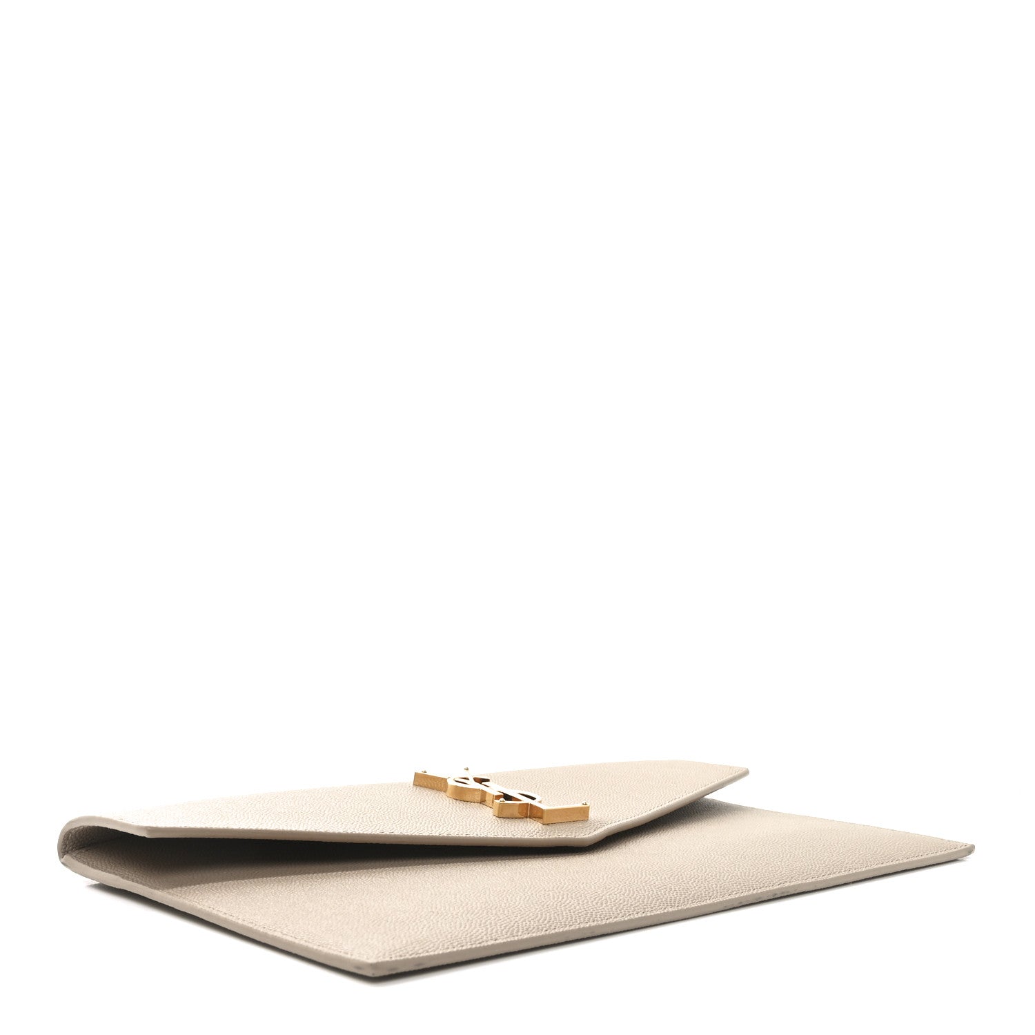 Saint Laurent Grain De Poudre Uptown Pouch Dark Beige 5 of 7