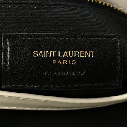 Saint Laurent Calfskin Y Quilted Monogram Toy Loulou Crossbody Bag Crema Soft 7 of 12