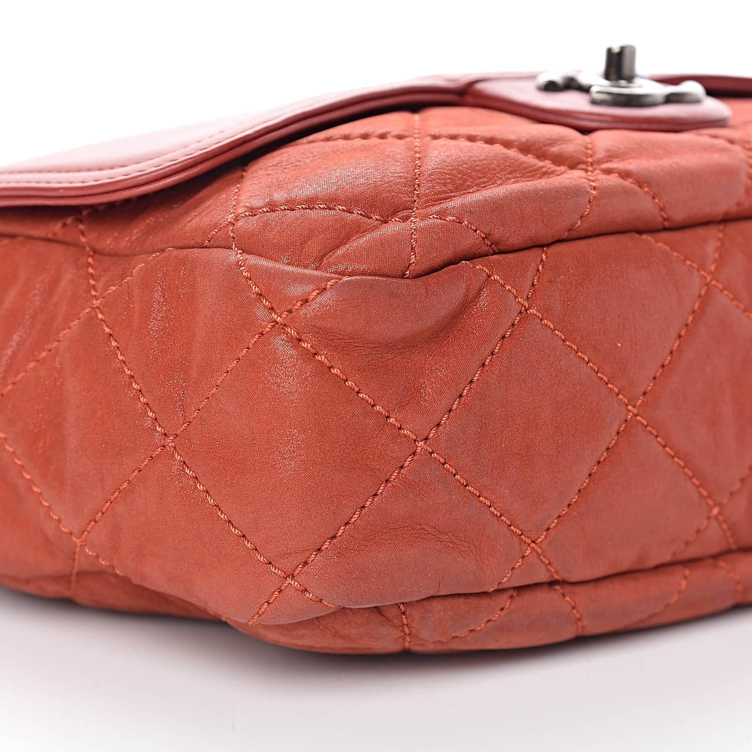 Chanel Iridescent Calfskin Medium In the Mix Flap Red 15 of 17