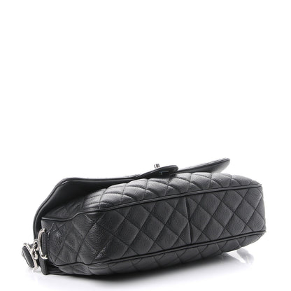 Chanel Grained Calfskin Quilted Medium Casual Rock Flap Black 4 of 8