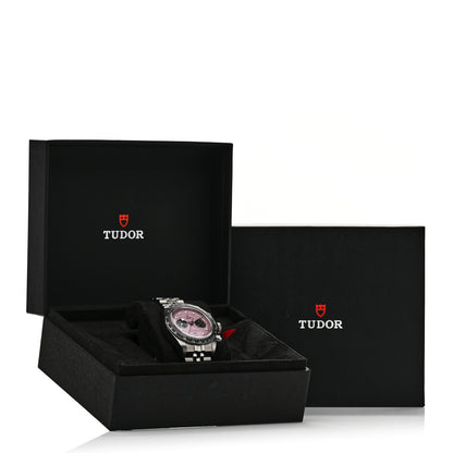 TUDOR Stainless Steel 41mm Black Bay Chronograph Automatic Watch Pink 79360N 5 of 5