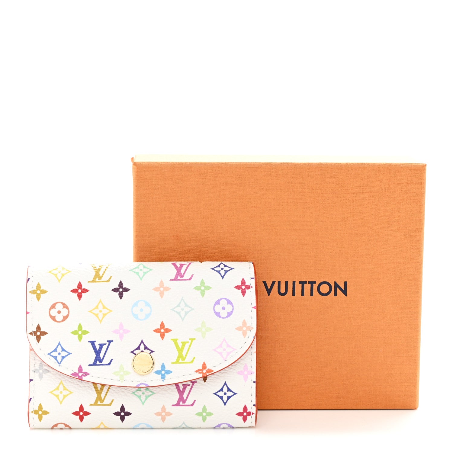Louis Vuitton LV X TM Monogram Multicolor Rosalie Coin Purse White Kawaii Pink 7 of 7