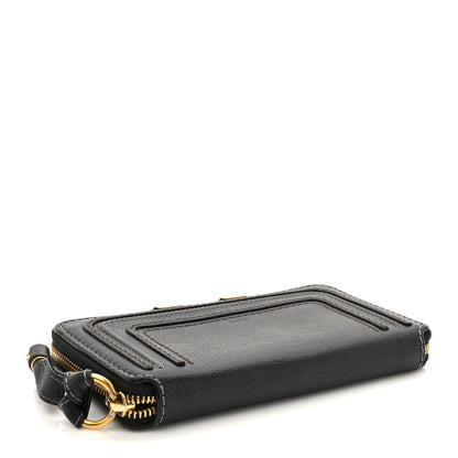Chloe Grained Calfskin Marcie Long Zip Around Wallet Black 4 of 10