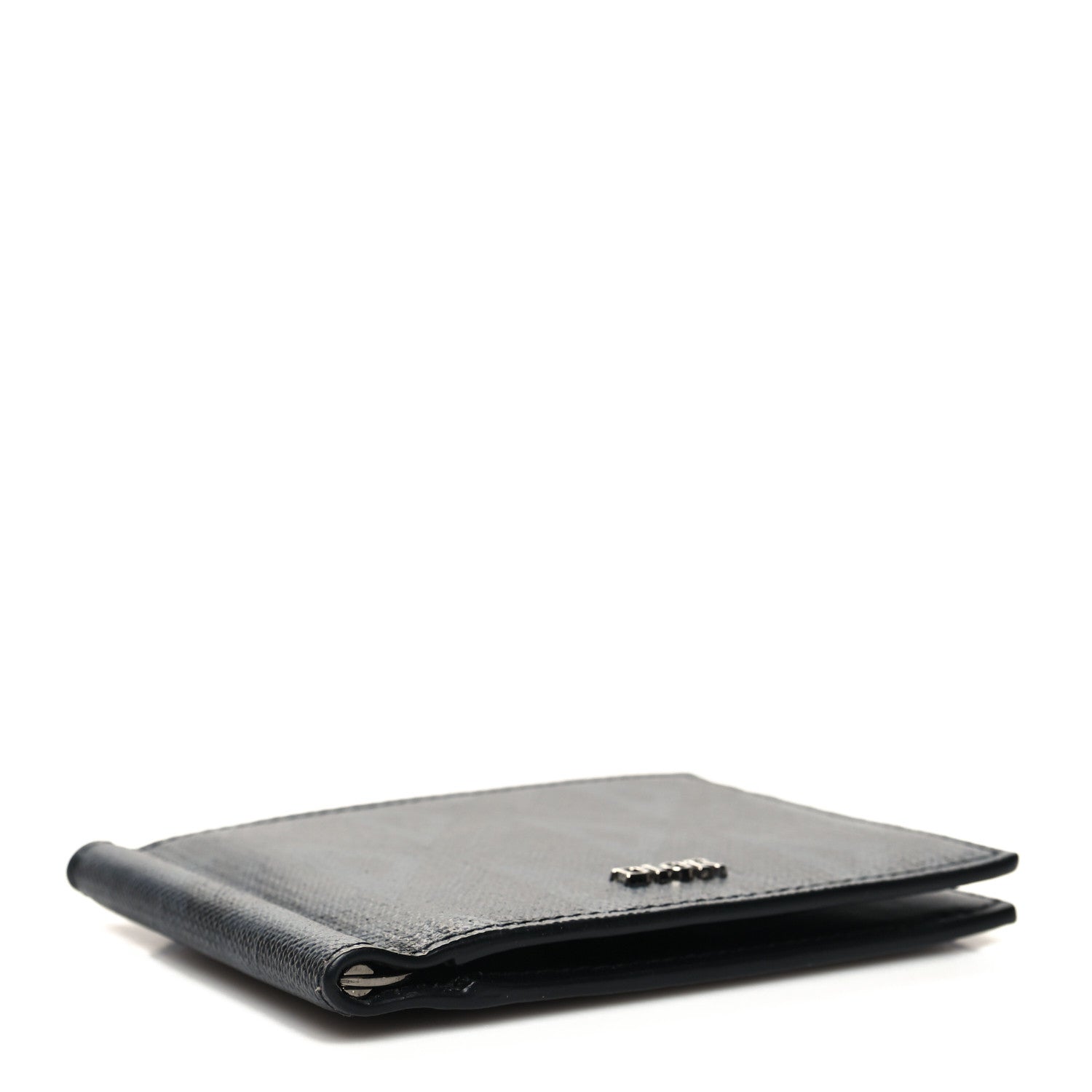 Christian Dior Coated Canvas Calfskin CD Diamond Wallet with Money Clip Black 4 of 8