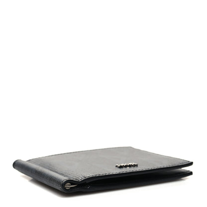 Christian Dior Coated Canvas Calfskin CD Diamond Wallet with Money Clip Black 4 of 8