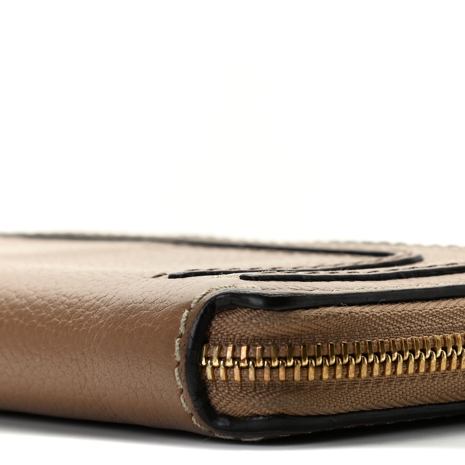 Chloe Grained Calfskin Marcie Long Zip Around Wallet Nut 5 of 13