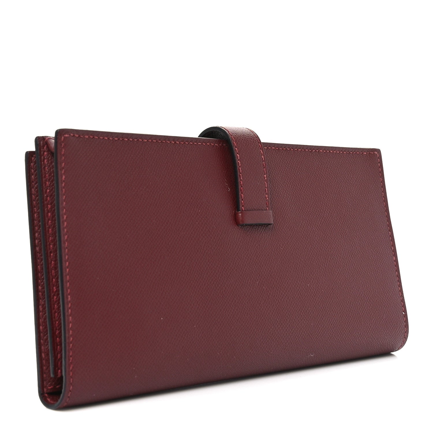 Hermes Epsom Bearn Gusset Wallet Rouge H 4 of 7