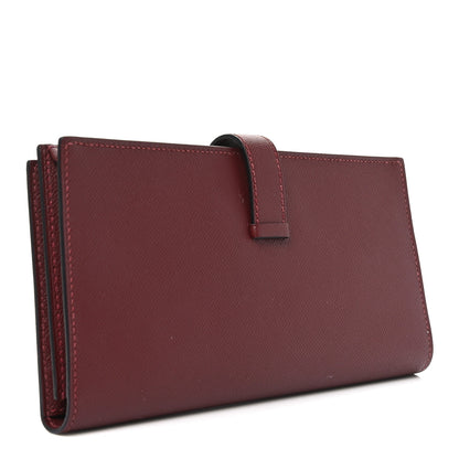 Hermes Epsom Bearn Gusset Wallet Rouge H 4 of 7