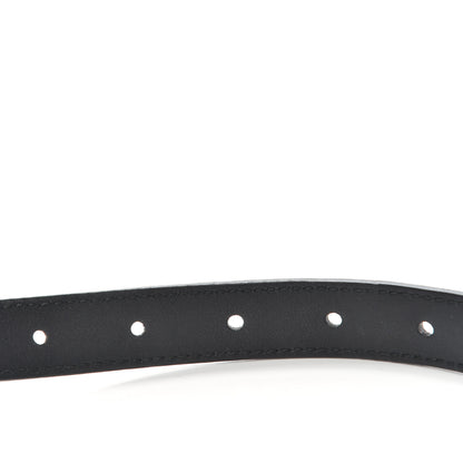Gucci Calfskin Pearl Double G 20mm Belt 85 34 Black Cream 5 of 6