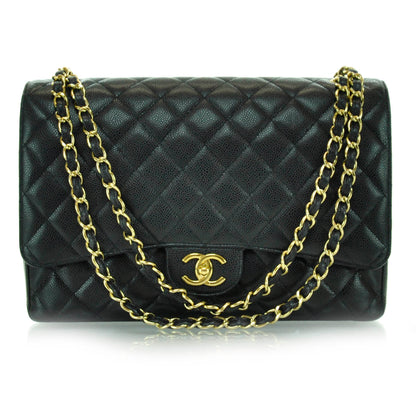 Chanel Caviar Quilted Maxi Double Flap Black 1 of 11