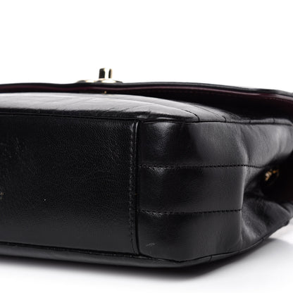 Chanel Shiny Lambskin Quilted Small Chevron Miroir Black 8 of 11