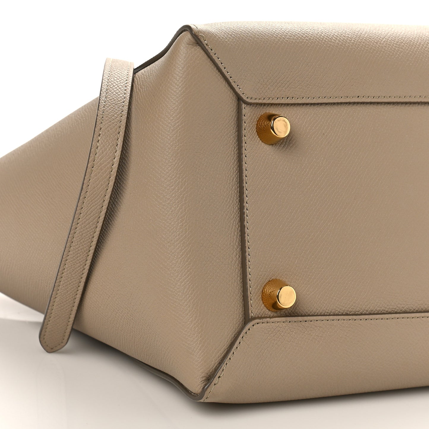 Grained Calfskin Mini Belt Bag Light Taupe