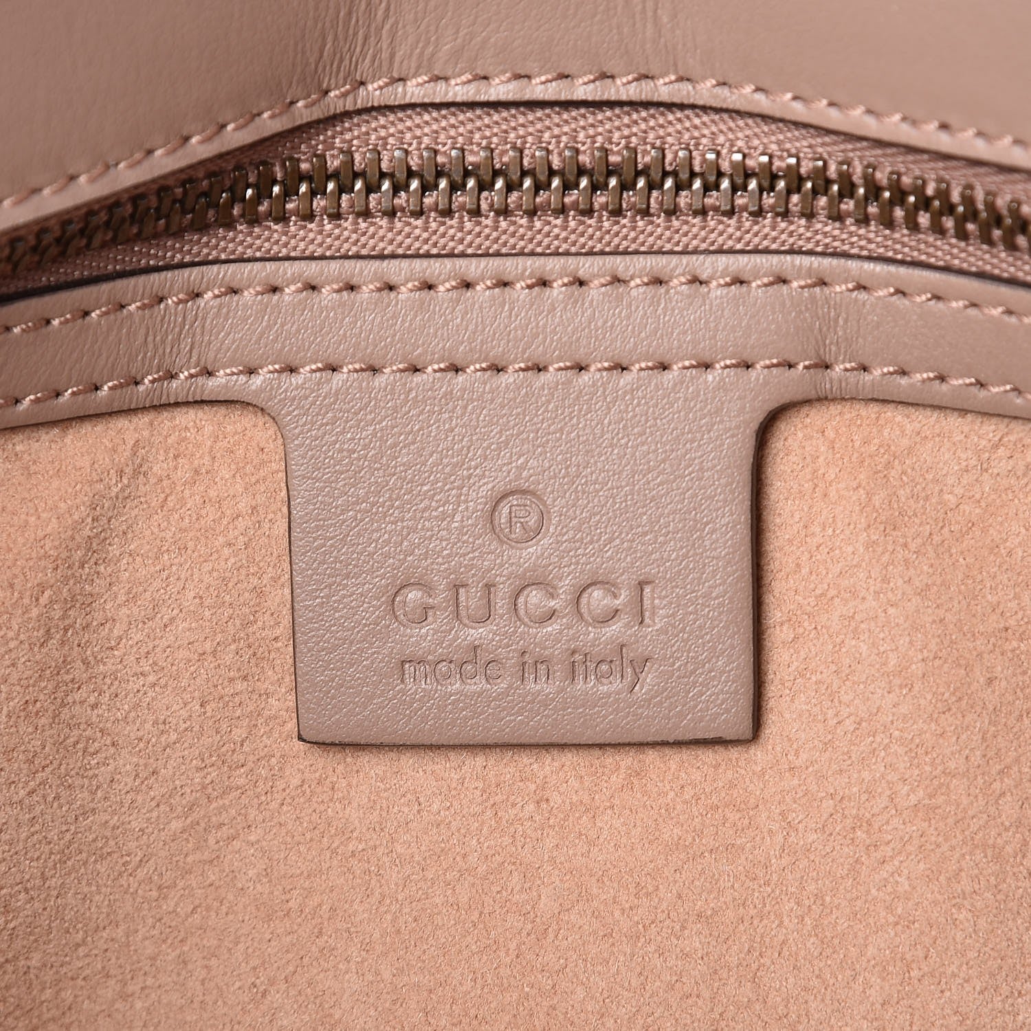 Gucci Calfskin Matelasse Small GG Marmont Shoulder Bag Porcelain Rose 6 of 8