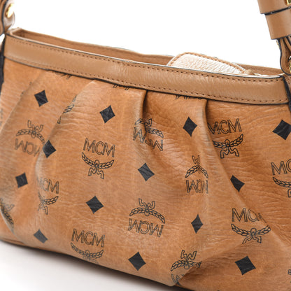 MCM Visetos Baguette Bag Cognac 11 of 12