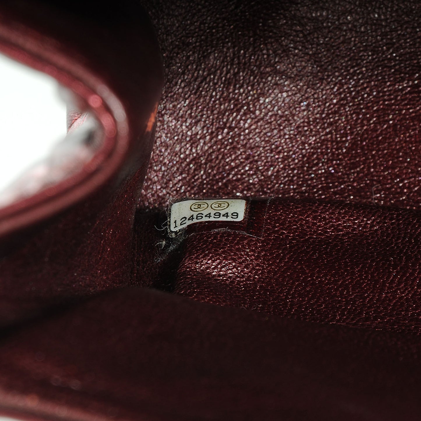 Calfskin 2.55 Reissue 227 Flap Metallic Dark Red