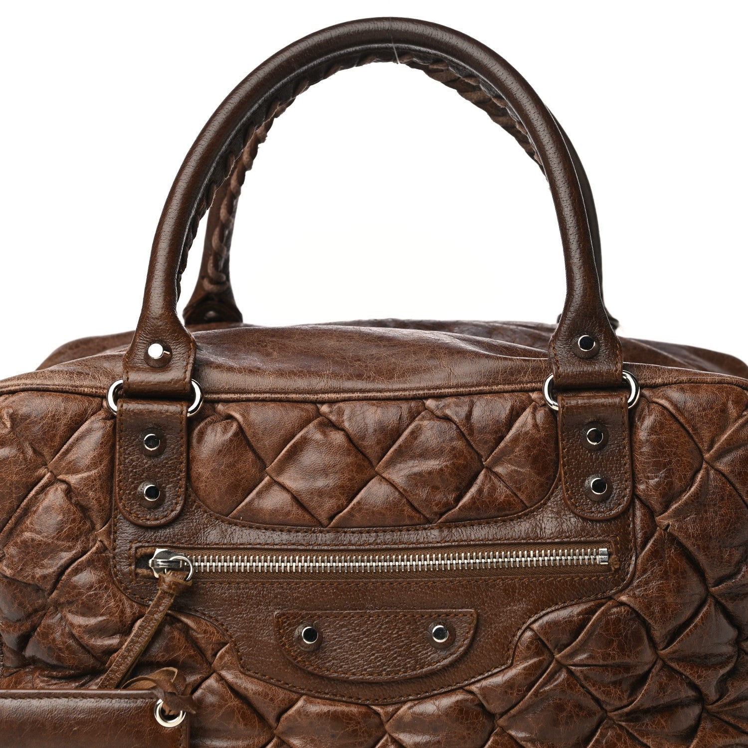Balenciaga Chevre Quilted Matelasse MM Sienna 7 of 17