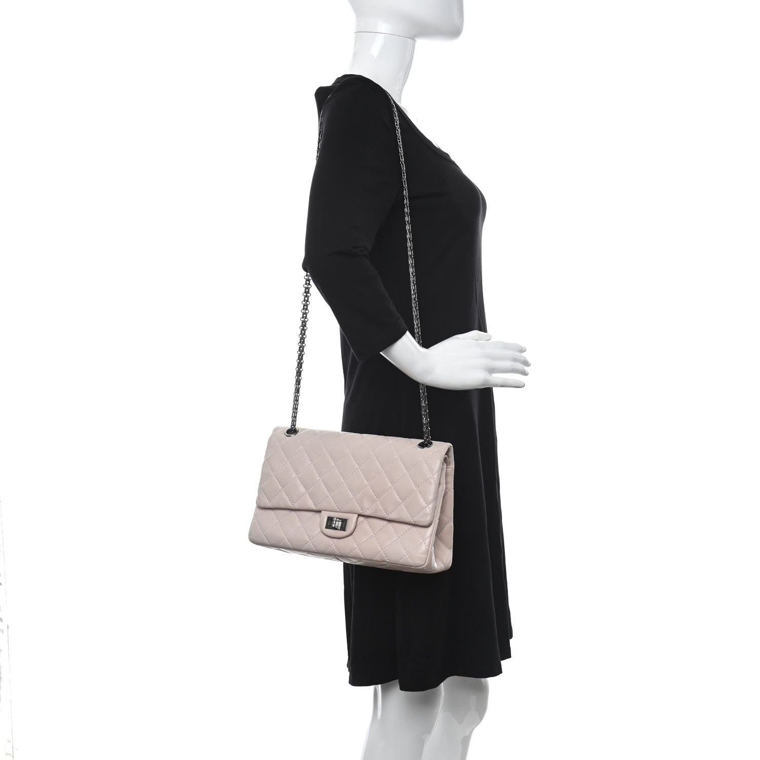 Chanel Aged Calfskin Quilted 2.55 Reissue 226 Flap Pink 2 of 11