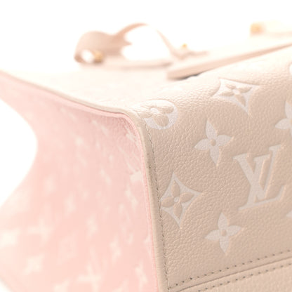 Louis Vuitton Empreinte Monogram Spring In The City Onthego MM Beige Pink Yellow 8 of 11