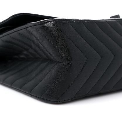 Chanel Sheepskin Chevron Quilted 2.55 Reissue 227 Flap So Black 8 of 15