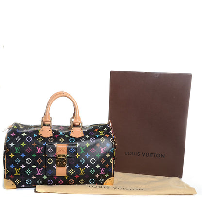 Louis Vuitton Monogram Multicolor Speedy 40 Black 5 of 8