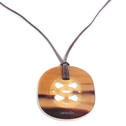 Hermes Buffalo Horn and Lacquer Lift Necklace GM 1 of 6