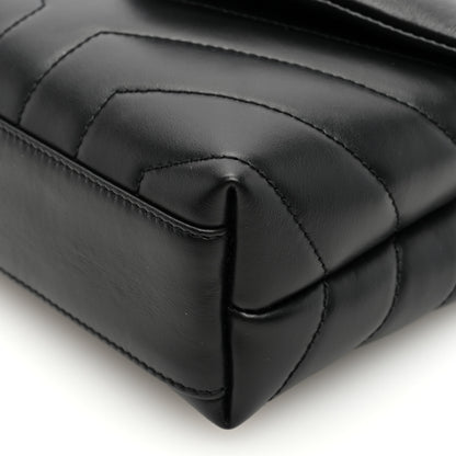 Saint Laurent Calfskin Y Quilted Monogram Toy Loulou Crossbody Bag Black 9 of 10
