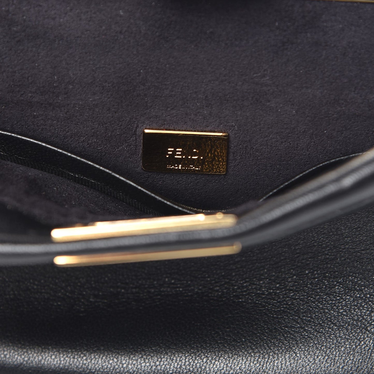 Nappa Micro Peekaboo Iconic Satchel Black