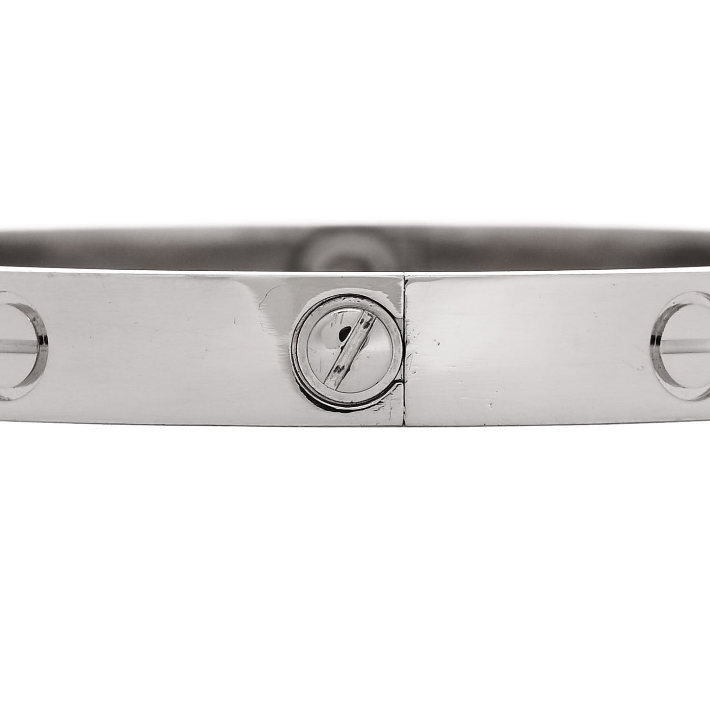 18K White Gold LOVE Bracelet 17