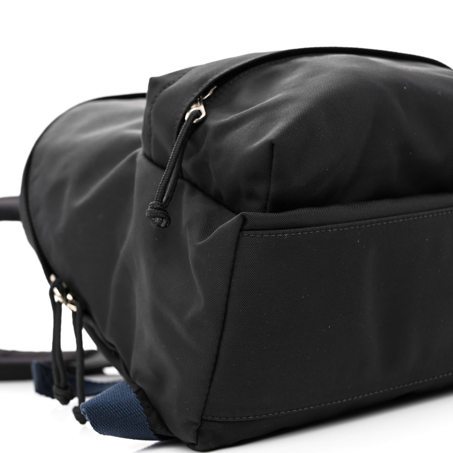 Balenciaga Sport Nylon Logo Embroidered S Wheel Backpack Black White 9 of 10