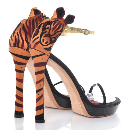Louis Vuitton Artiface Suede Sandal Heels 39 Black 4 of 12