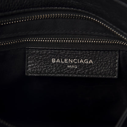 Balenciaga Calfskin Medium Logo North South Shopping Tote Black 8 of 10