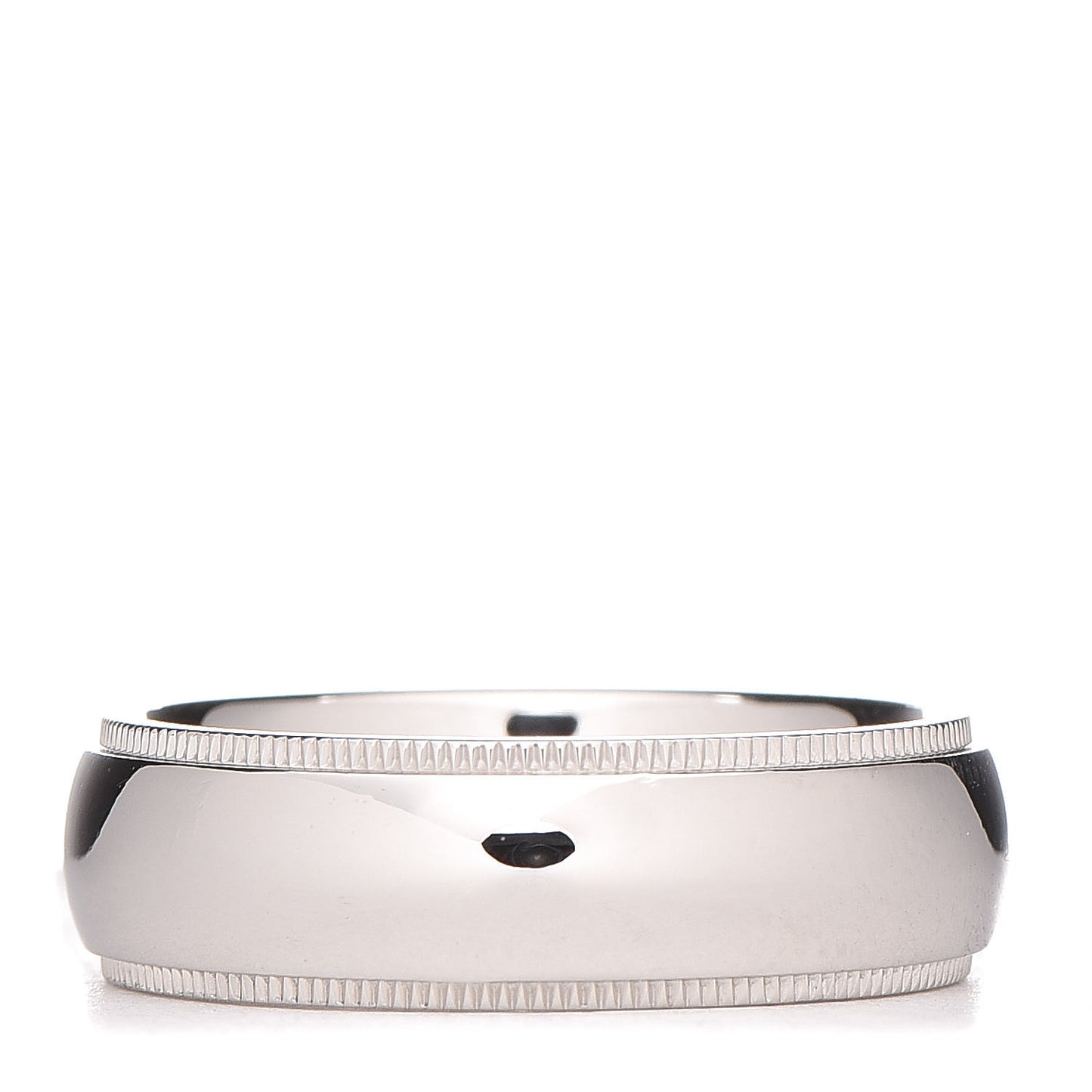 Platinum 6mm Classic Milgrain Wedding Band Ring 54 7