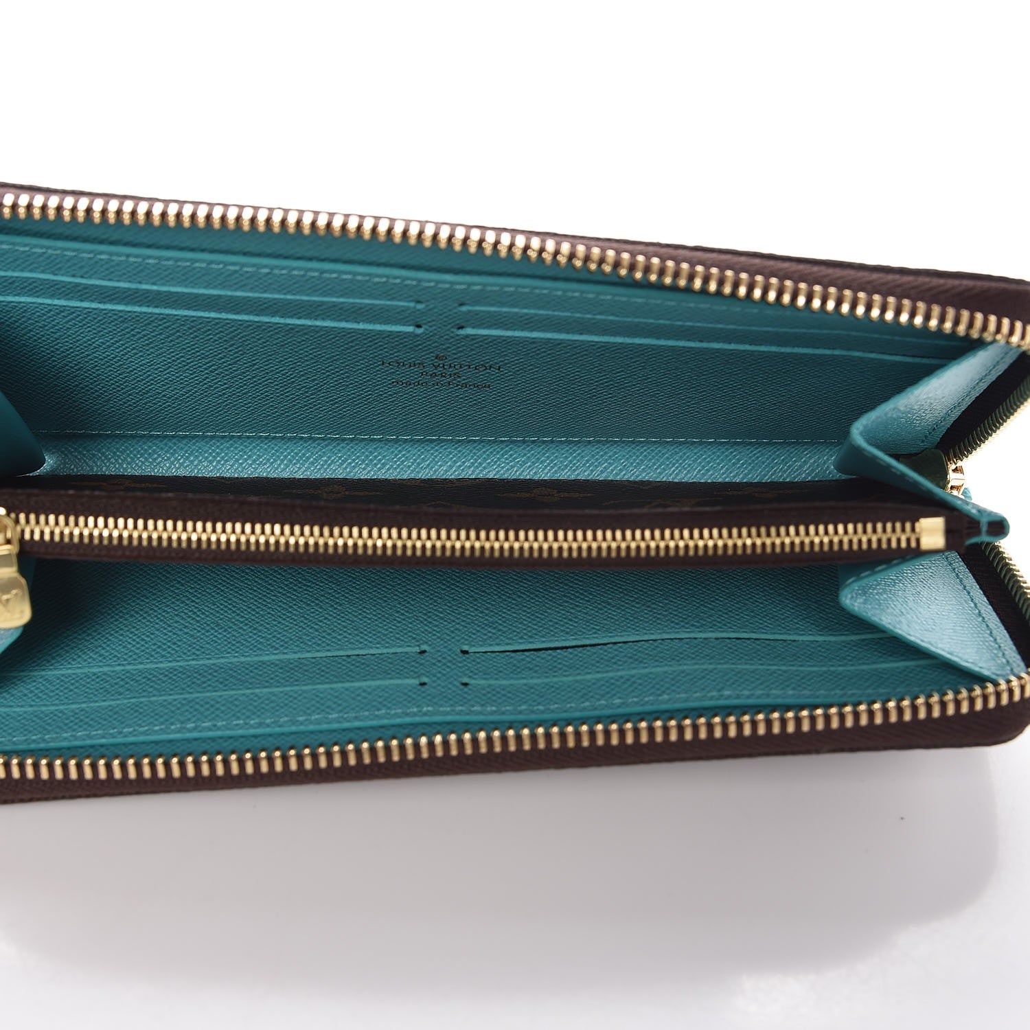 Louis Vuitton LOUIS VUITTON Monogram Clemence Wallet Turquoise 4 of 5