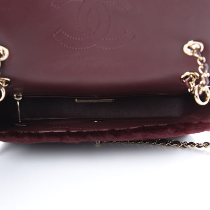 Chanel Orylag Rabbit Fur Quilted Medium Single Flap Burgundy 5 of 10