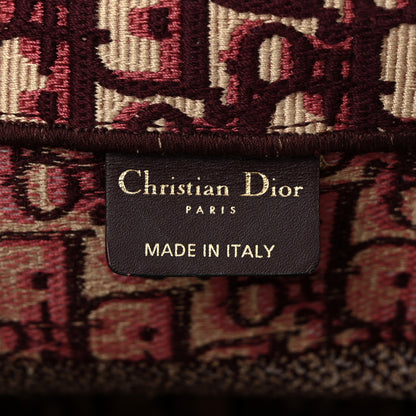 Christian Dior Oblique Medium Book Tote Burgundy Multicolor 6 of 10