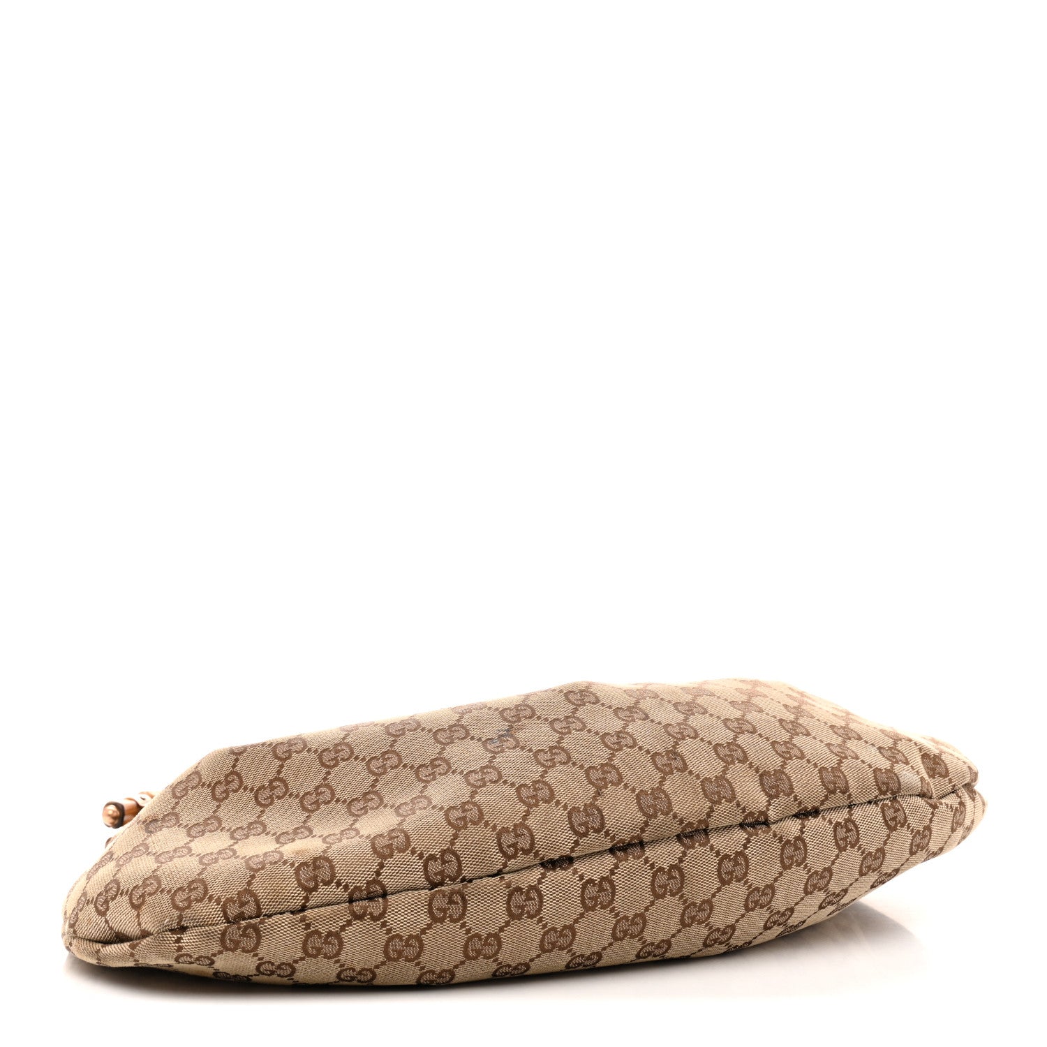 Gucci Monogram Bamboo Top Handle Bag Turquoise 4 of 15
