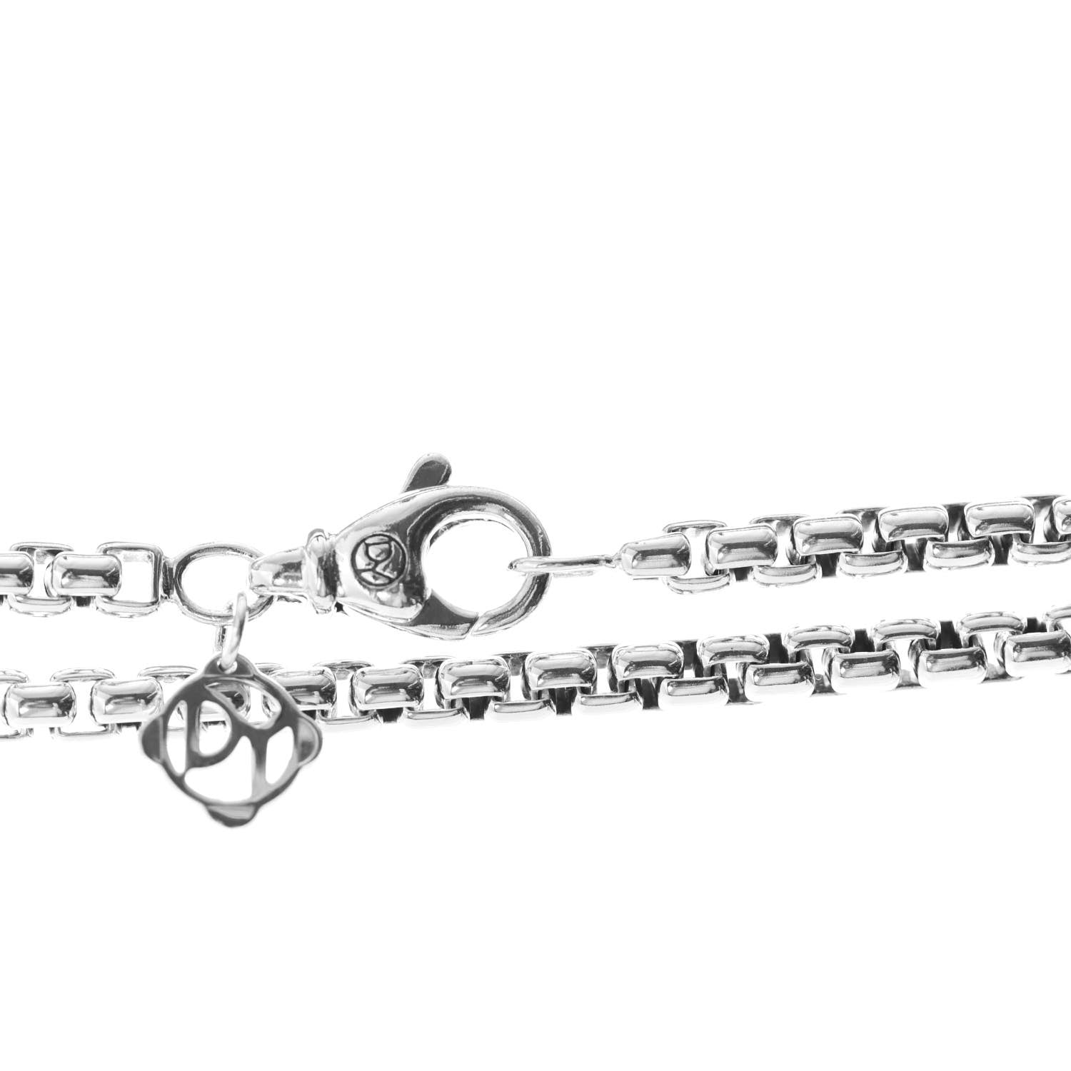 David Yurman Sterling Silver 14K Yellow Gold 3.6mm Medium Box Chain Necklace 72" 4 of 4