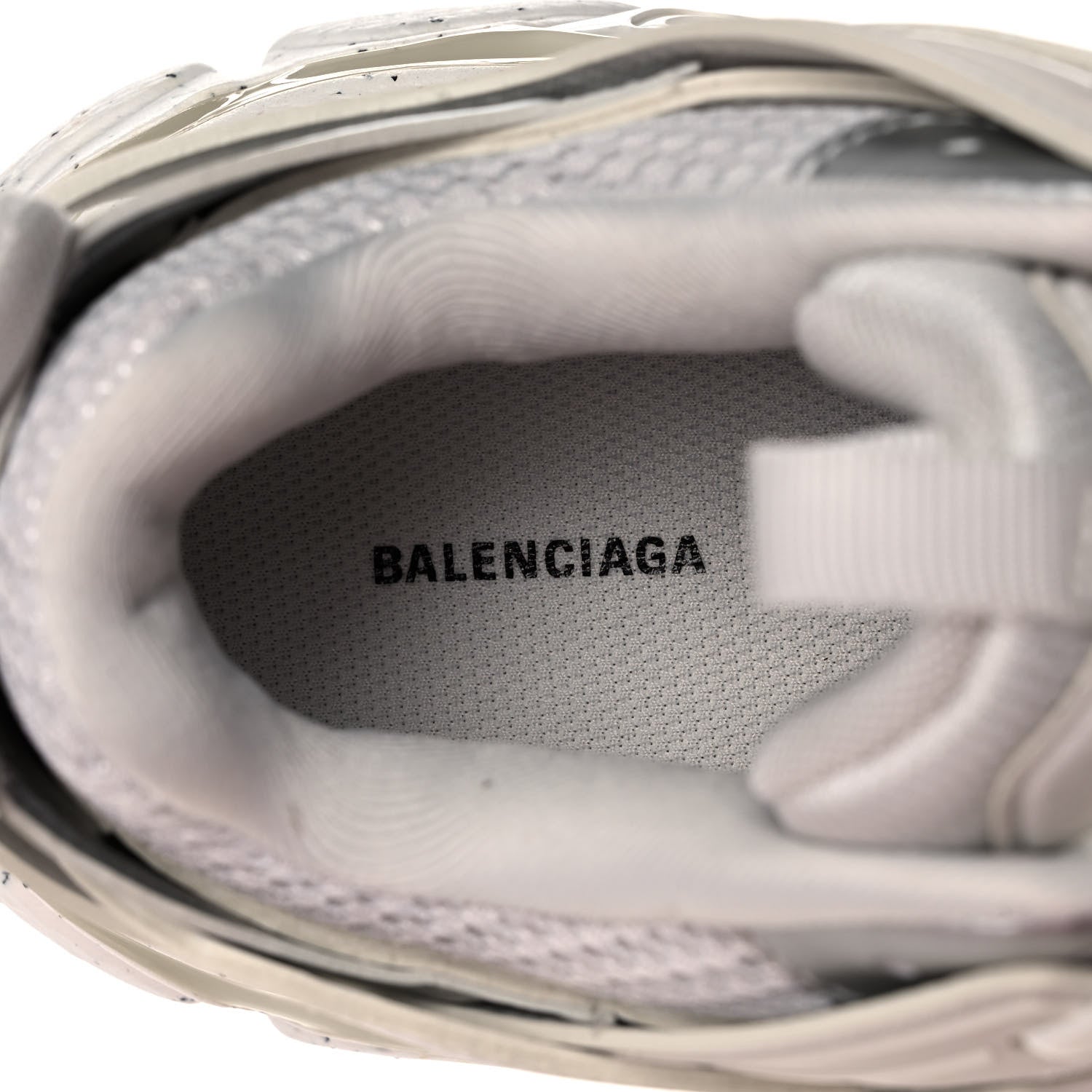 Balenciaga Rubber Mesh Fabric Monocolor Recycled Sole Womens Track Sneakers 40 White 7 of 8