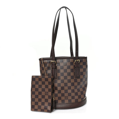 Louis Vuitton Damier Ebene Marais Bucket 23 3 of 10