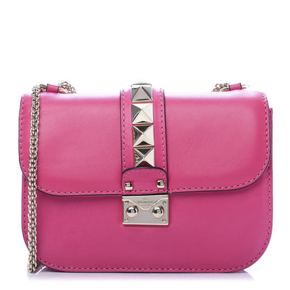 Valentino Garavani Vitello Small Glam Lock Rockstud Flap Pop Fuxia 1 of 10