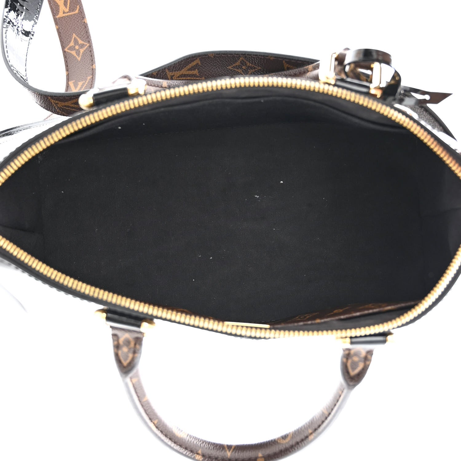 Louis Vuitton Patent Calfskin Miroir Tote Black 5 of 10