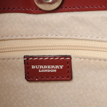 Burberry Haymarket Check Shoulder Bag Red 6 of 7