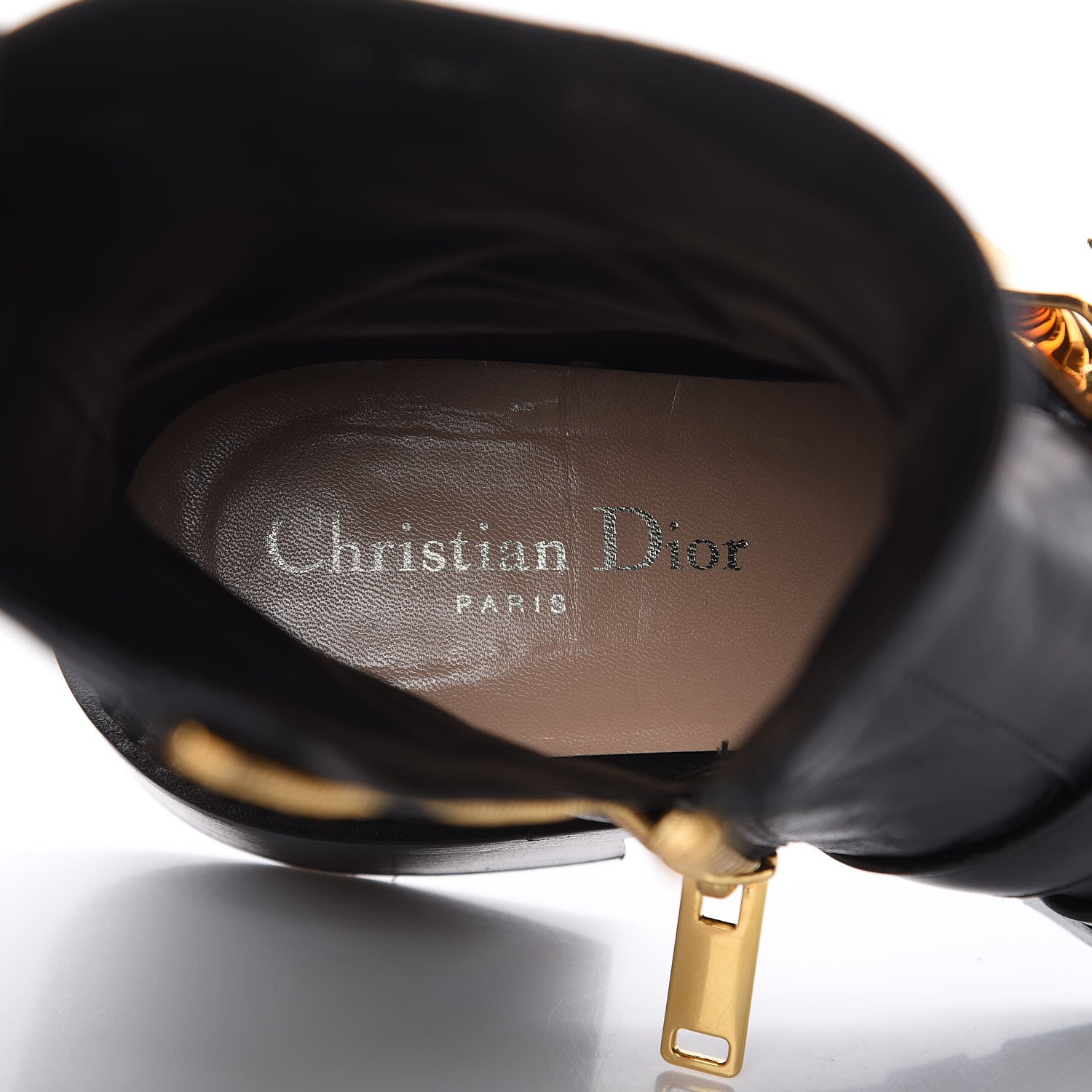 Christian Dior Calfskin Buckle Ankle Boots 36 Black 7 of 12