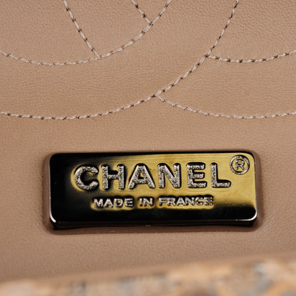 Chanel Python Jumbo Double Flap Brown 7 of 9