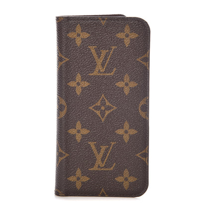 Louis Vuitton Monogram iPhone X Folio Case 1 of 7