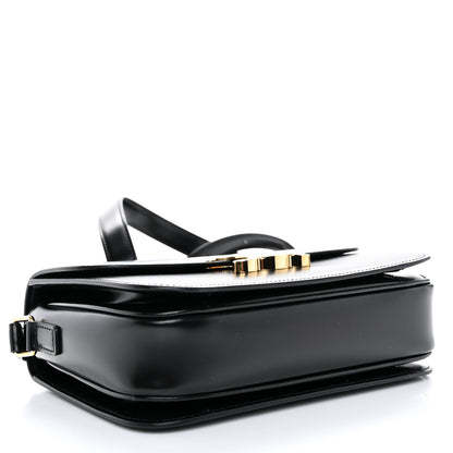 Celine Shiny Calfskin Medium Triomphe Black 4 of 10