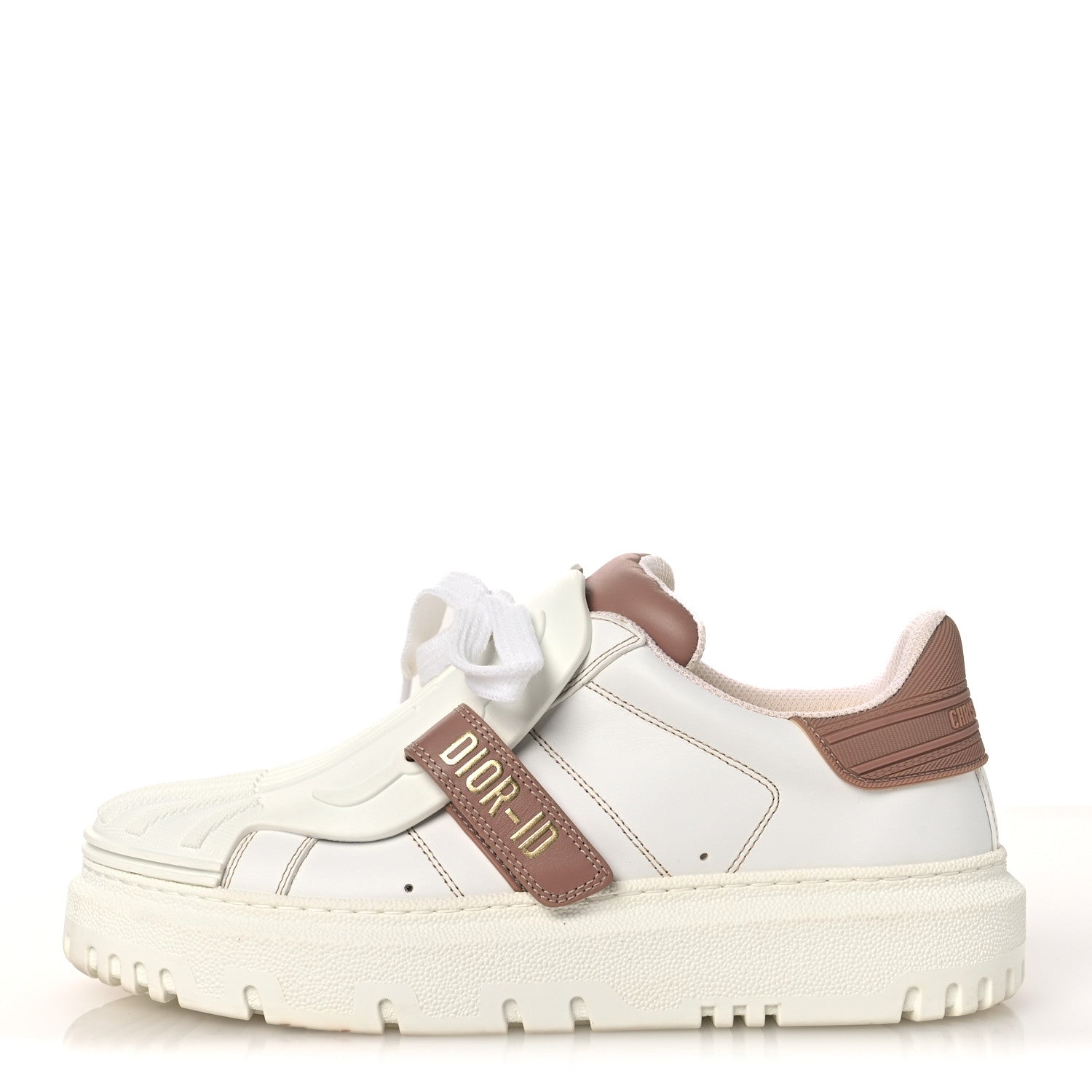 Christian Dior Calfskin Bi-Color Dior-ID Platform Sneakers 36.5