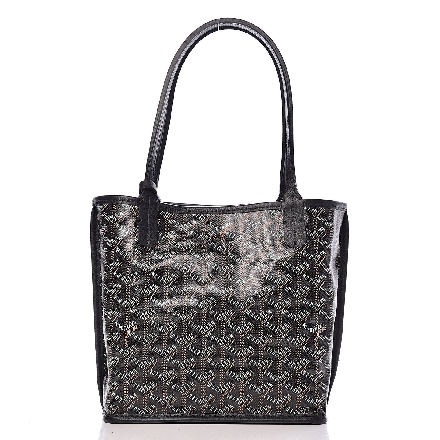 Goyardine Reversible Mini Anjou Black