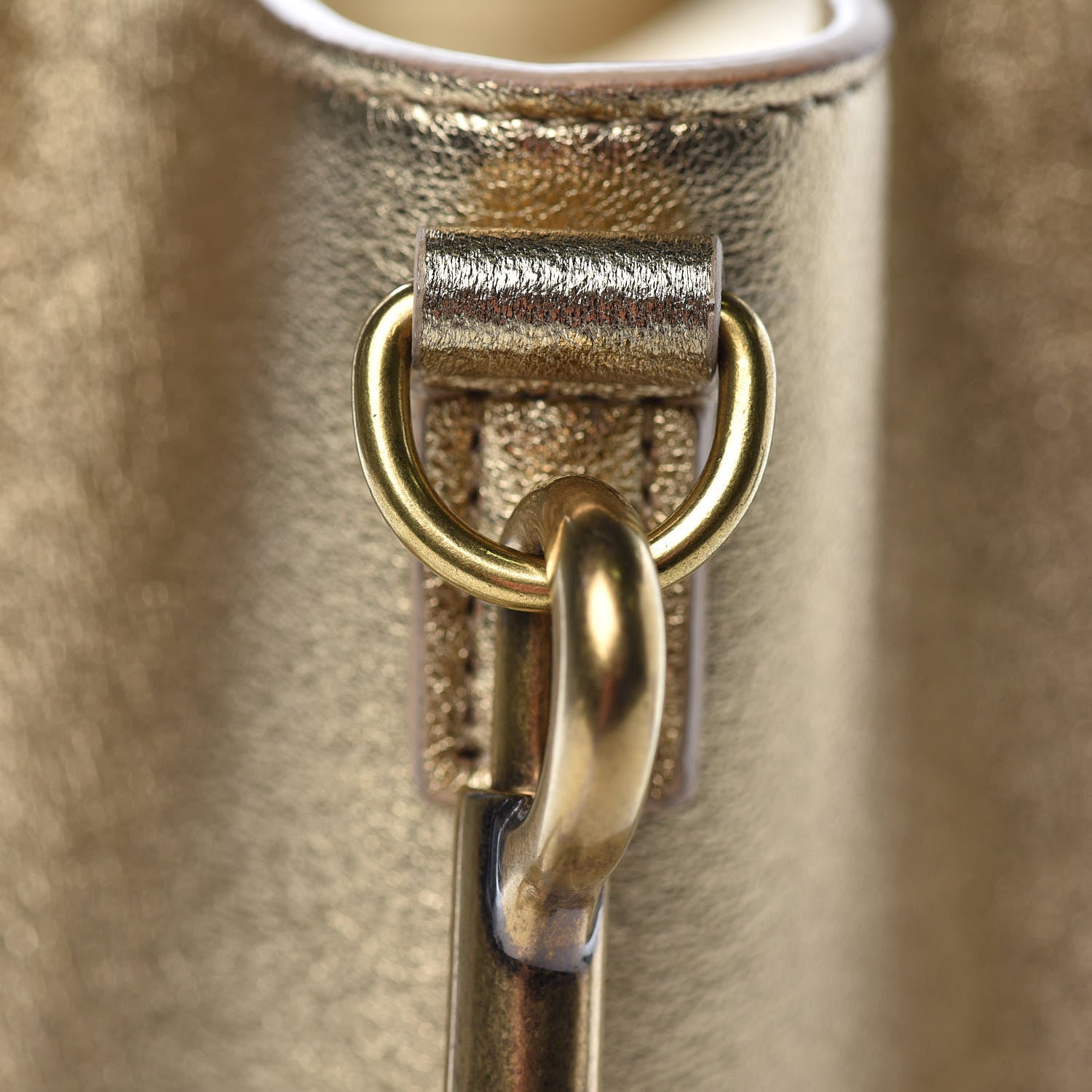 Celine Laminated Lambskin Nano Luggage Gold 13 of 13