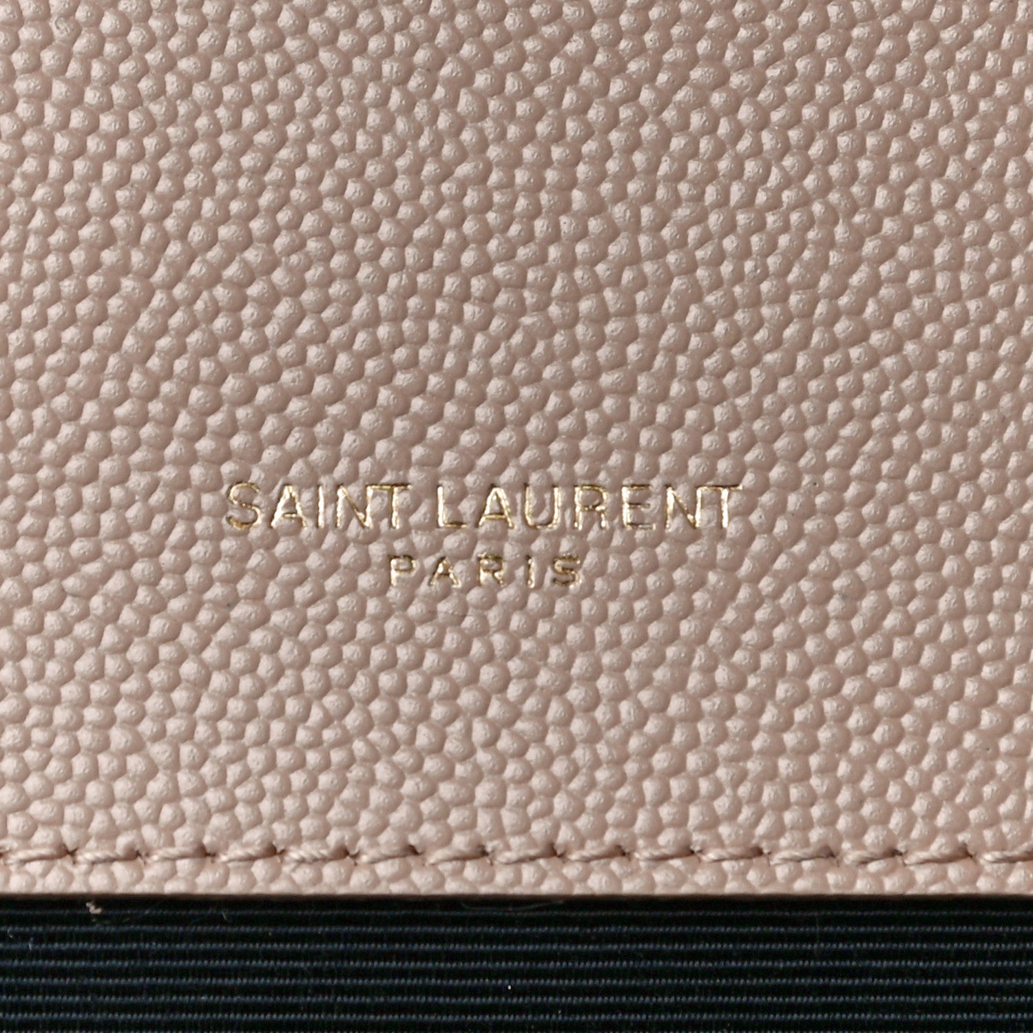 Saint Laurent Grain De Poudre Mixed Matelasse Large Triquilt Monogram Satchel Dark Beige 6 of 10